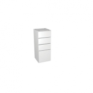 Wickes  Wickes Vienna White Gloss Multi - Drawer Floor Standing Stor