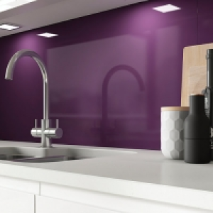 Wickes  AluSplash Splashback - Aubergine 800 x 600mm