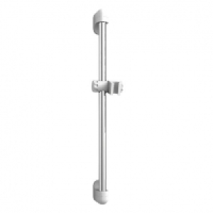 Wickes  Wickes Shower Riser Rail - Chrome/White 650mm