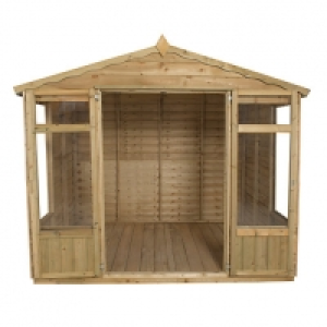 Wickes  Forest Garden 8 x 6 ft Oakley Double Door Summerhouse with a