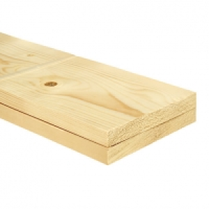 Wickes Whitewood PSE Timber - 18 x 144 x 3600 mm Pack of 2