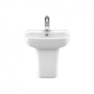 Wickes  Wickes Bellante Ceramic Wall Hung Basin with Semi Pedestal -