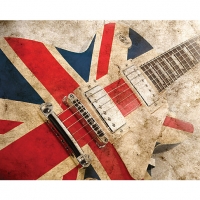 Wickes  ohpopsi British Rock Guitar Wall Mural - XL 3.5m (W) x 2.8m 