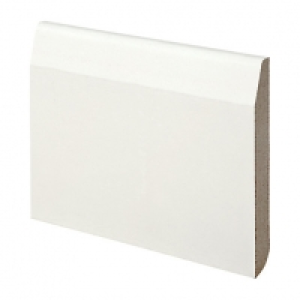 Wickes  Wickes Dual Purpose Chamfered/Bullnose Primed MDF Skirting -