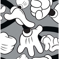 Wickes  Disney Mickey Handshake Grey/White Decorative Wallpaper - 10