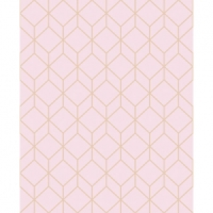 Wickes  Superfresco Easy Myrtle Geo Blush/Rose Gold Decorative Wallp