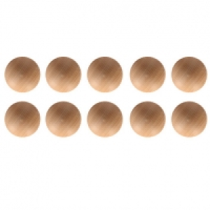 Wickes Unvarnished Ring Door Knob - Pine 40mm Pack of 10 £7.00