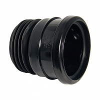 Wickes  FloPlast SP140B Universal Pipe Connector - Black 110mm