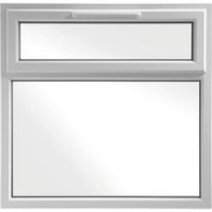 White PVCu Window Top Hung 1190x1160mm