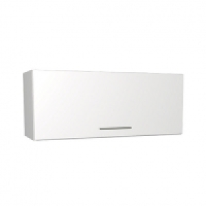 Wickes Orlando White Gloss Slab Narrow Wall Unit - 900mm £99.00