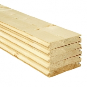 Wickes PTG Timber Floorboards - 18mm x 144mm x 2400mm Pack o