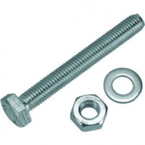 Wickes Hexagonal Set Screws - M10 x 80mm Pack of 2 £2.49