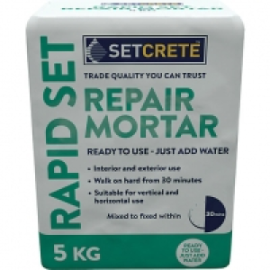 Setcrete Rapid Set Repair Mortar - 5kg £9.40