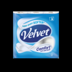 Velvet Comfort Toilet Tissue £3.00