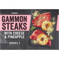 Iceland  Iceland Gammon Steaks with Cheese and Pineapple 345g