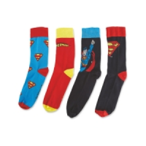 Mens Superman Socks 4 Pack £4.99