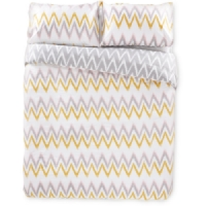 Aldi  Retro Super King Cotton Duvet Set