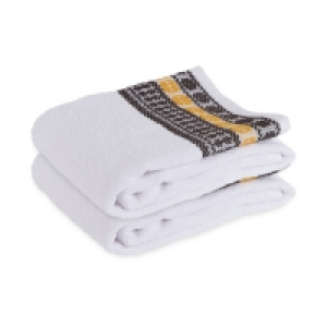 Black/Yellow Hand Towel 2 Pack