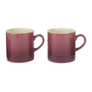 Plum Stoneware Mugs 2 Pack