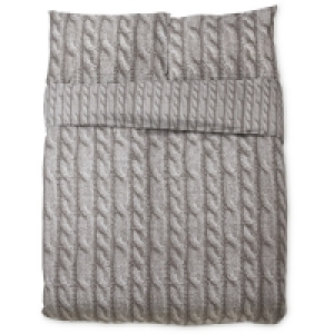Dark Knit Look King Size Duvet Set