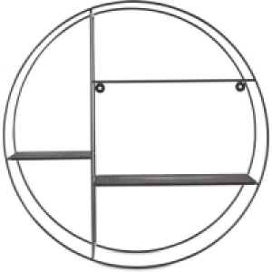 Black Round Wire Shelf 53cm