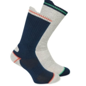 Mens Navy/Grey Work Socks 2 Pack