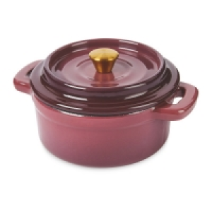 Plum Cast Iron Mini Dutch Oven