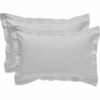 Wilko  Wilko White Easy Care Oxford Pillowcases 2 pack
