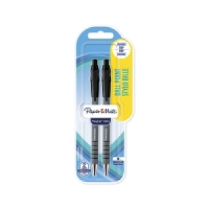 Wilko  Paper Mate Blue Flexgrip Ultra Ball Point Pens Medium Stylo 