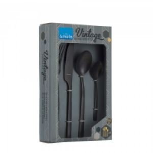 Amefa Vintage Cutlery Set 16Pc Black