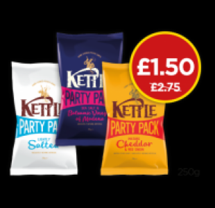 Budgens  Kettle Chips Lightly Salted Crisps, Salt & Balsamic Vinegar,