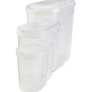 Clear Cereal Containers 3 Pack