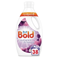 Wilko  Bold 2 in 1 Lavender and Camomile Liquid 38 Washes 1.33L