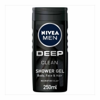 Wilko  Nivea Men Deep Clean Shower Gel 250ml