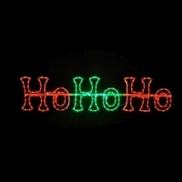QDStores  180 LED Green & Red Outdoor Animated HoHoHo Light Mains 133 