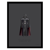QDStores  Sci-Fi Costumes Darth Vader Framed Print Wall Art 14 x 11 In