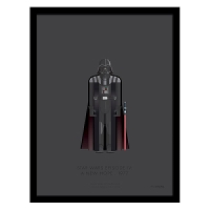 QDStores  Sci-Fi Costumes Darth Vader Framed Print Wall Art 14 x 11 In