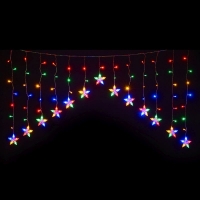 QDStores  120 LED Multicolour Indoor Animated Curtain Light Mains 80 x