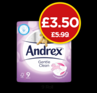 Andrex Toilet Tissues Gentle Clean £3.50