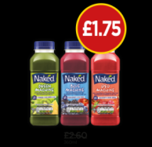 Naked Blue Machine, Green Machine, Red Machine £1.75