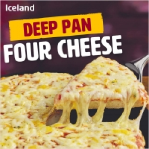 Iceland Deep Pan Four Cheese 365g £1.00