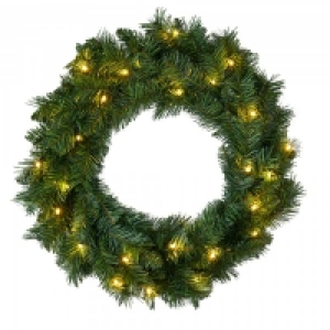 Imperial Pine Luxury Wreath Prelit Green 60cm
