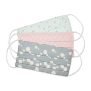 Flowers Childrens Face Masks 3 Pack