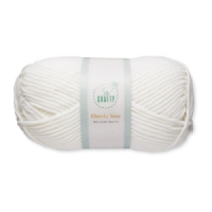 So Crafty Bright White Chunky Yarn