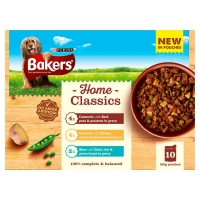 Wilko  Bakers Home Classics Dog Food in Gravy Multi Variety 10 x 10