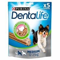 Wilko  Dentalife 5 pack Daily Oral Care Medium Chew Sticks Dog Trea