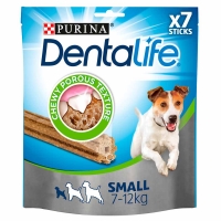 Wilko  Dentalife 7 pack Daily Oral Care Small Chew Sticks Dog Treat