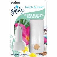 Wilko  Glade Touch and Fresh Holder & Refill Tropical Blossoms Air 