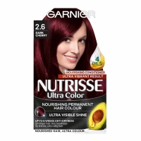 Wilko  Garnier Nutrisse Ultra Dark Cherry Red 2.6 Permanent Hair Dy