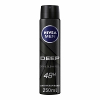 Wilko  Nivea Men Deep Dry and Clean Feel Anti-Perspirant Deodorant 